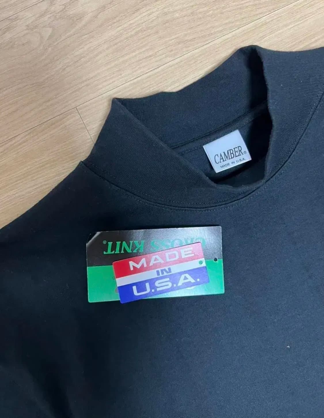 캠버 camber 8oz 헤비웨이트 모크넥 블랙  상품이미지1