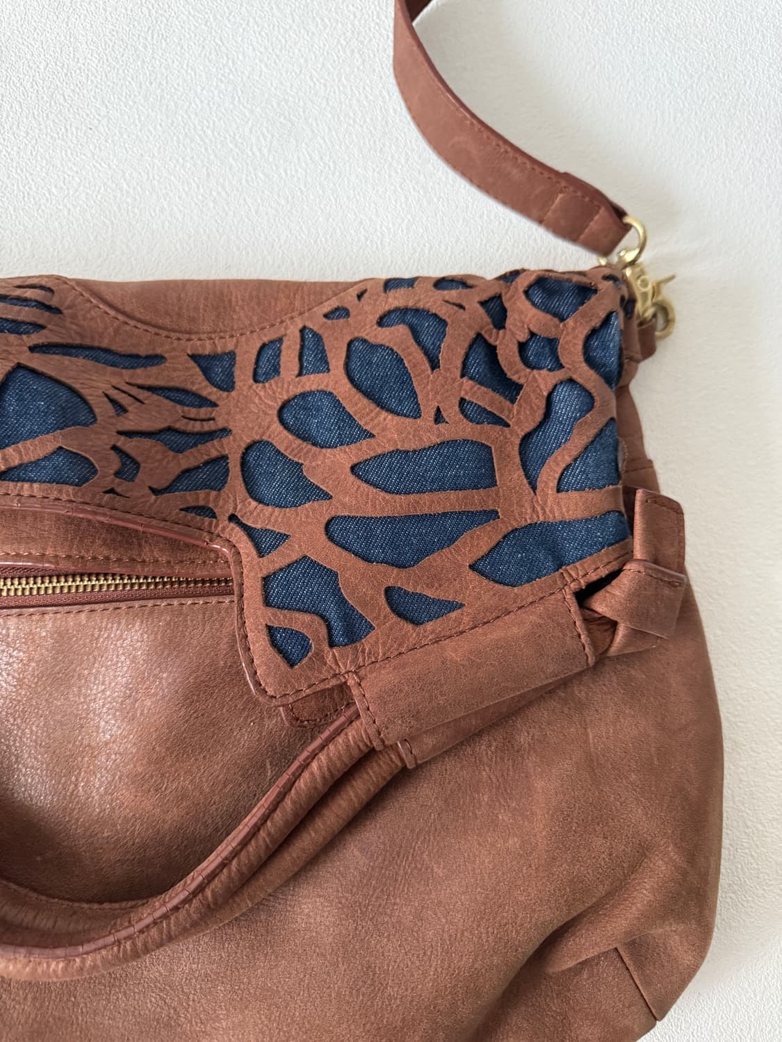 Pre owned 레더 토트 크로스백 상품이미지5