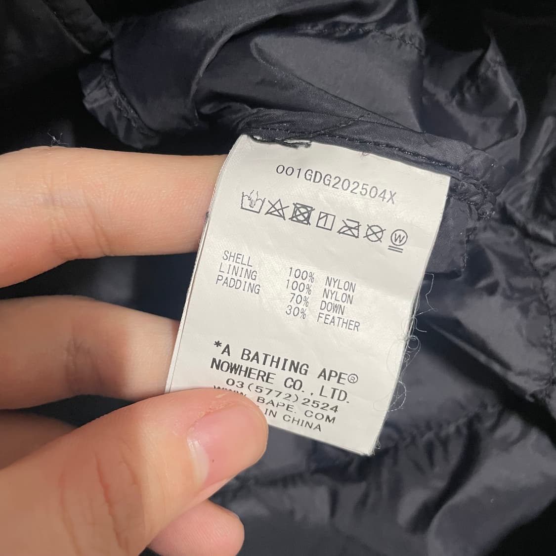 S) 베이프 헤드 로고 경량 패딩 상품이미지5