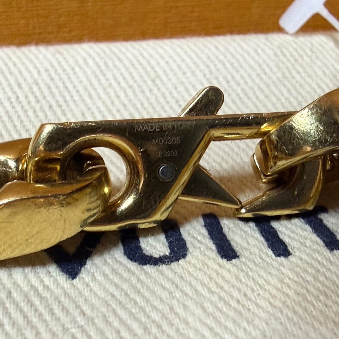 루이비통 체인 링크 브레이슬릿 골드 팔찌 M00305 상품이미지4