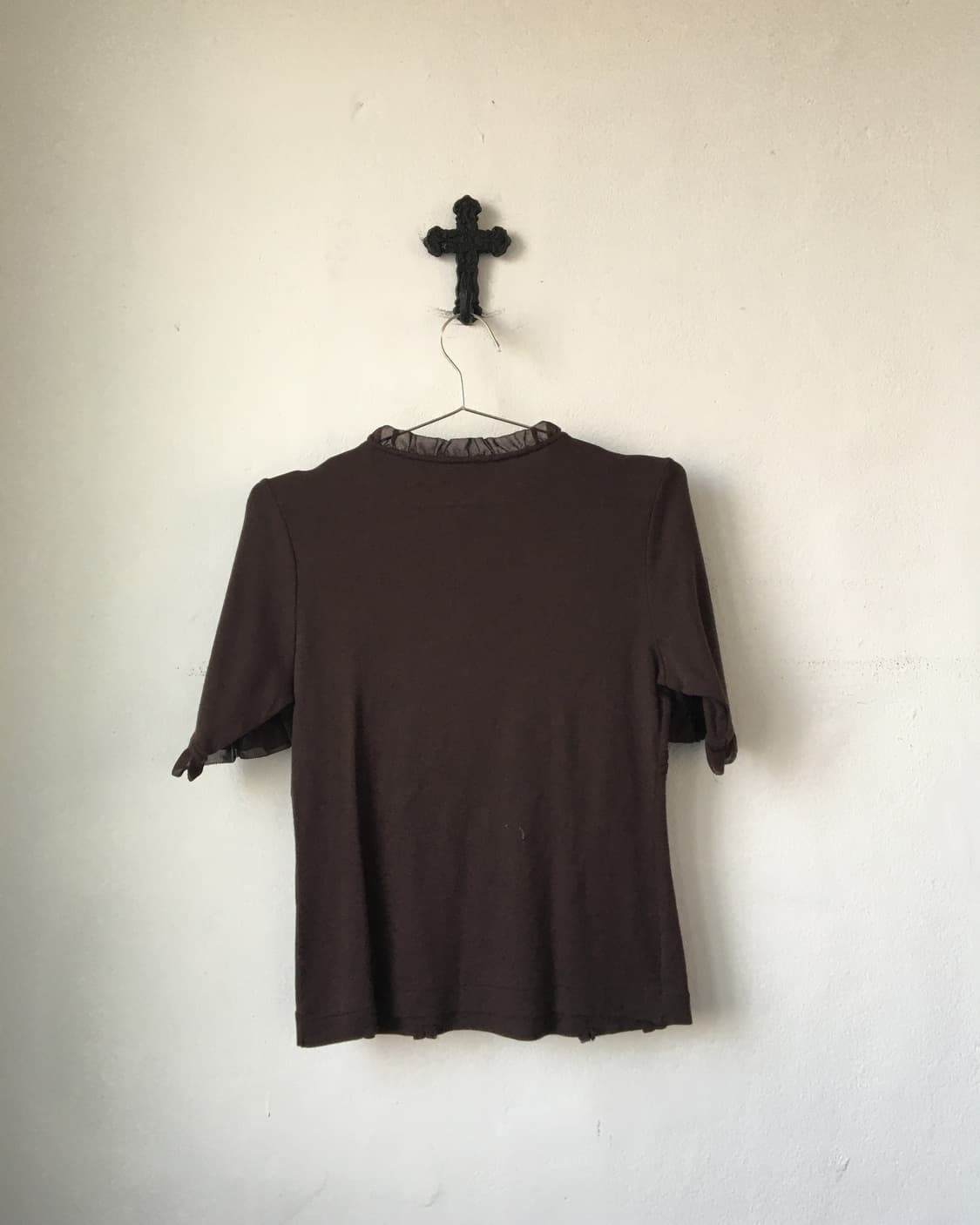 Ribbon point frill t shirt 상품이미지3