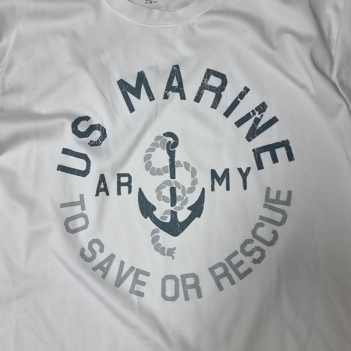 일본판 US Marine 티셔츠 프린팅 반팔티(xl) 상품이미지2