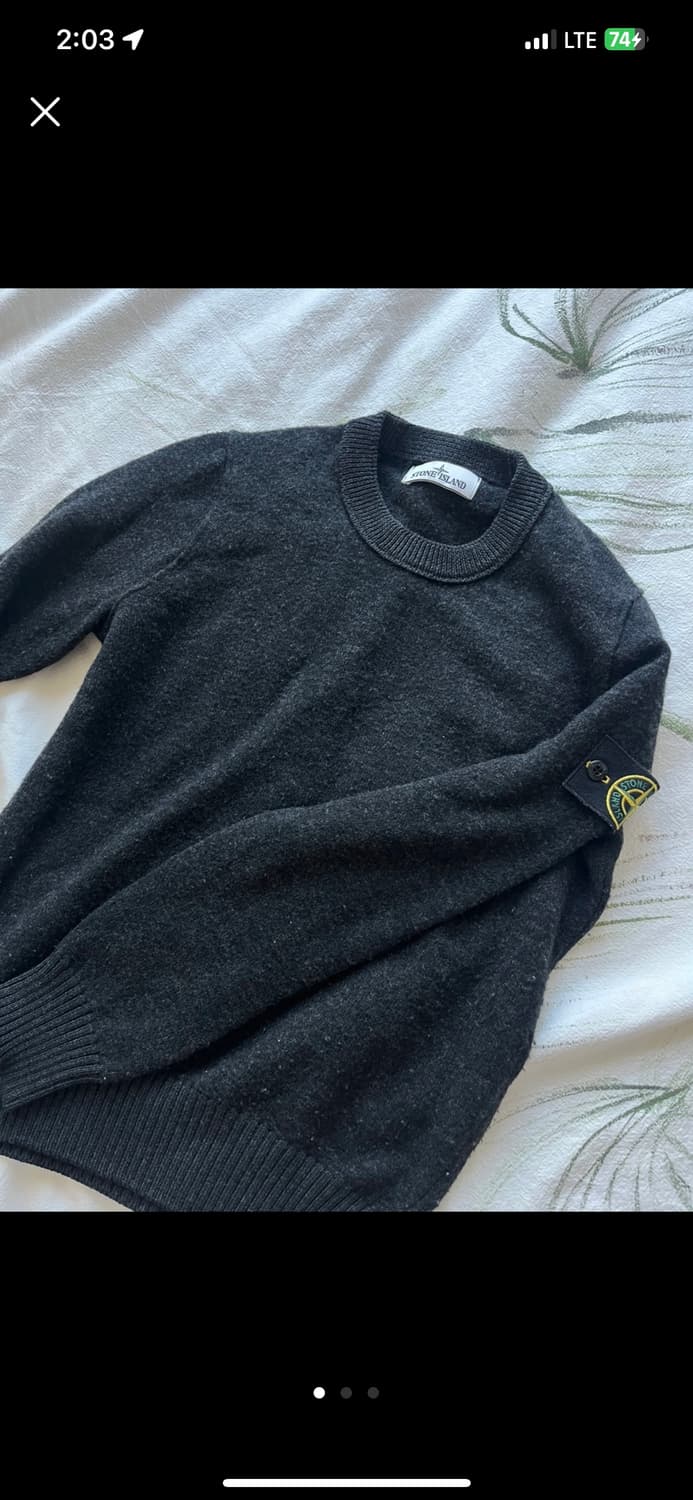 스톤아일랜드 주니어 그레이 니트 상품이미지1