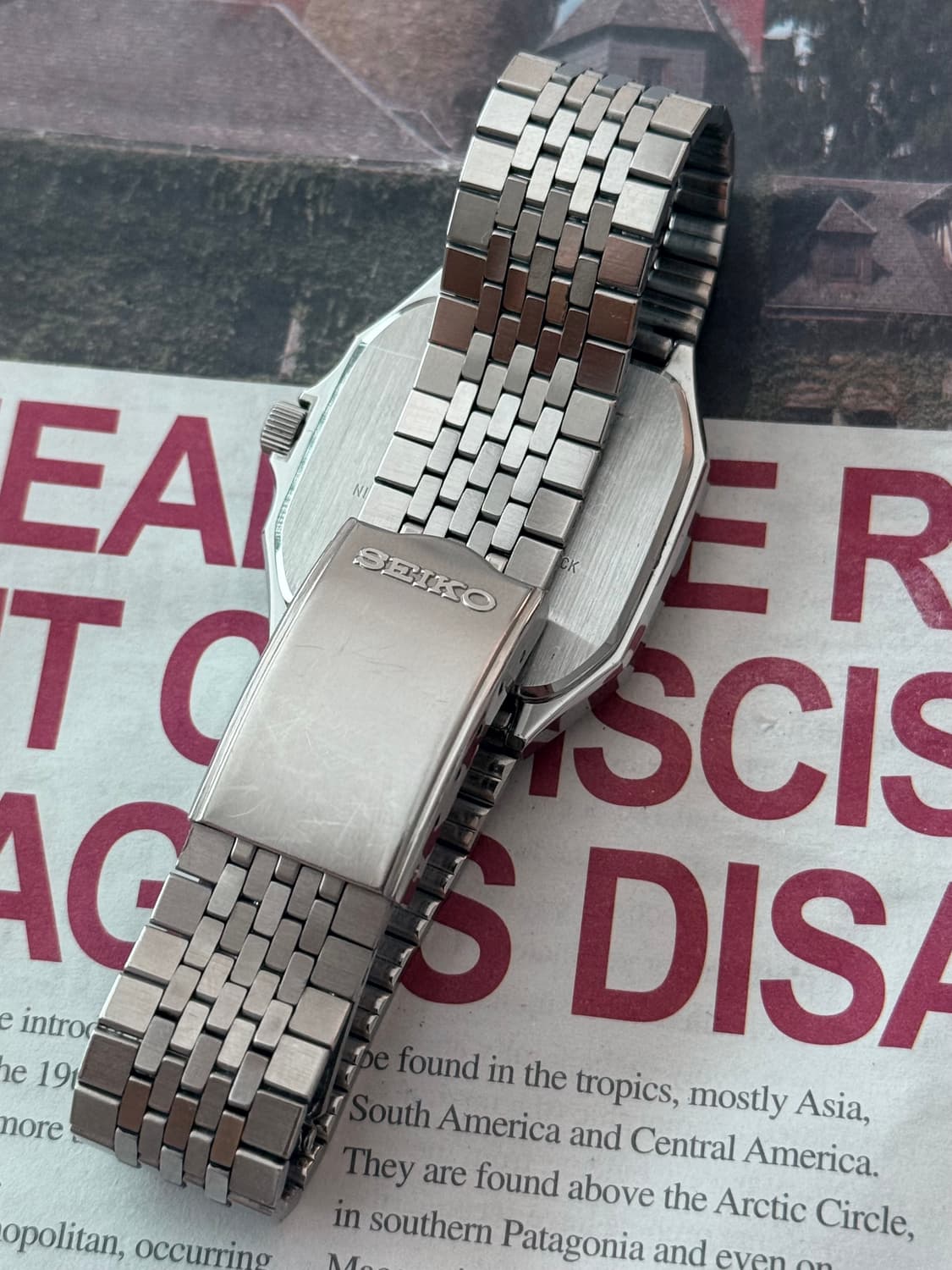 Seiko 세이코 Chronos 옥타곤 쿼츠 Day-Date 상품이미지4