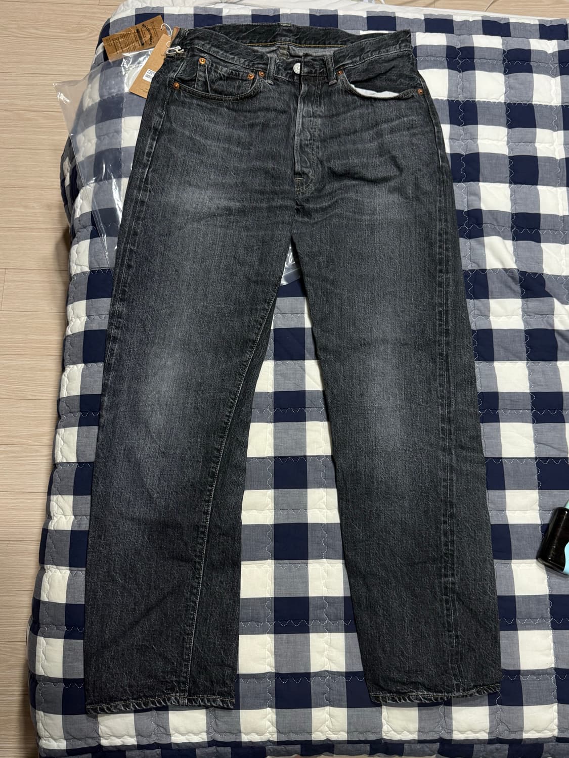 웨어하우스1101 USED WASH Black 상품이미지3