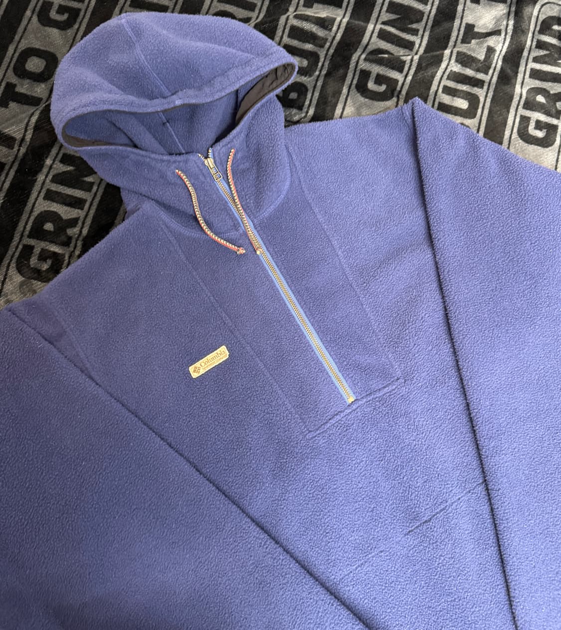 컬럼비아 쿼터 짚 후디드 플리스 풀오버  블루 상품이미지3