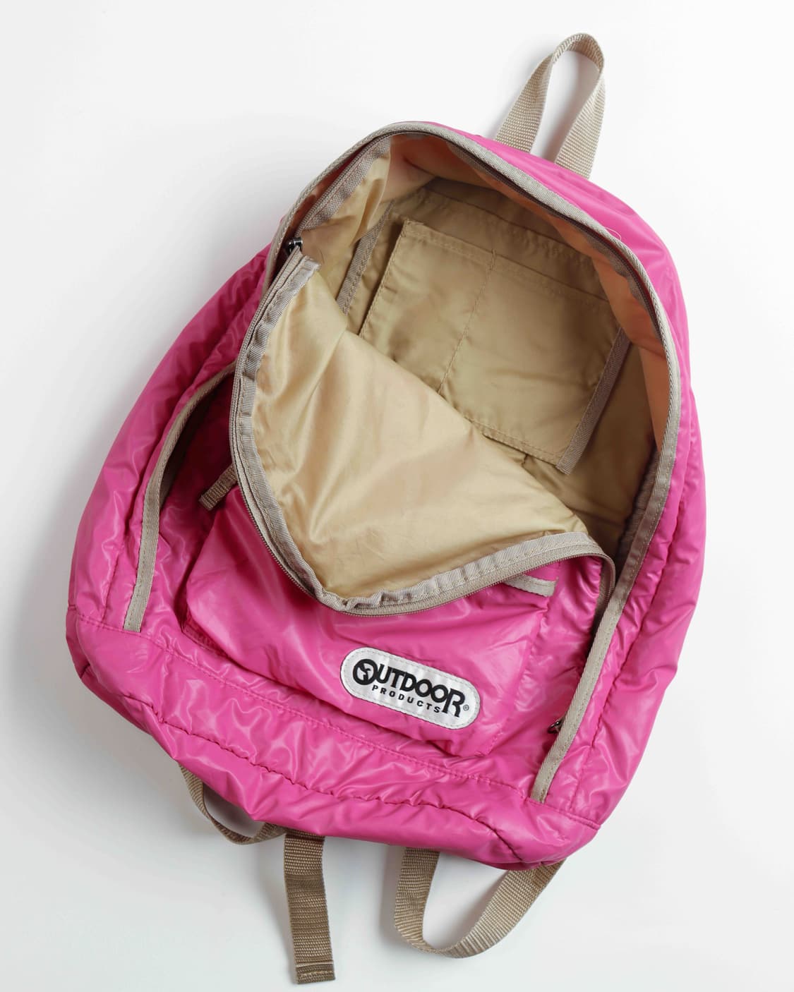 [OUTDOOR] 핑크 나일론 패디드 백팩 상품이미지4