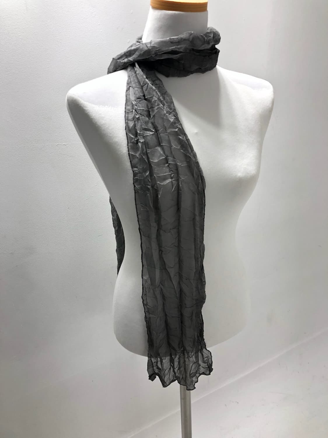 Grey Shirring Scarf 상품이미지2