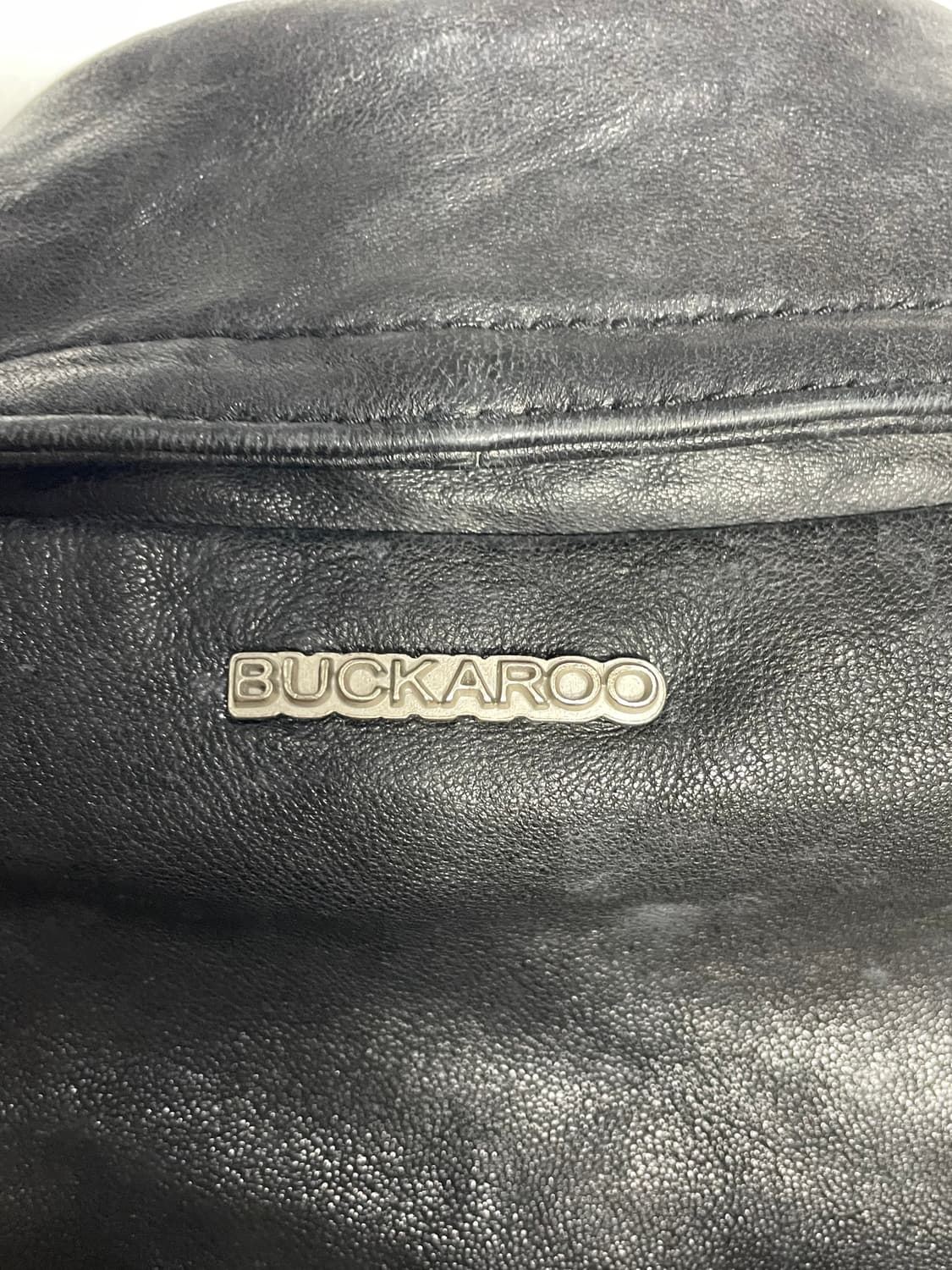 (BUCKAROO)버커루 블랙 가죽 라이더 자켓 상품이미지9