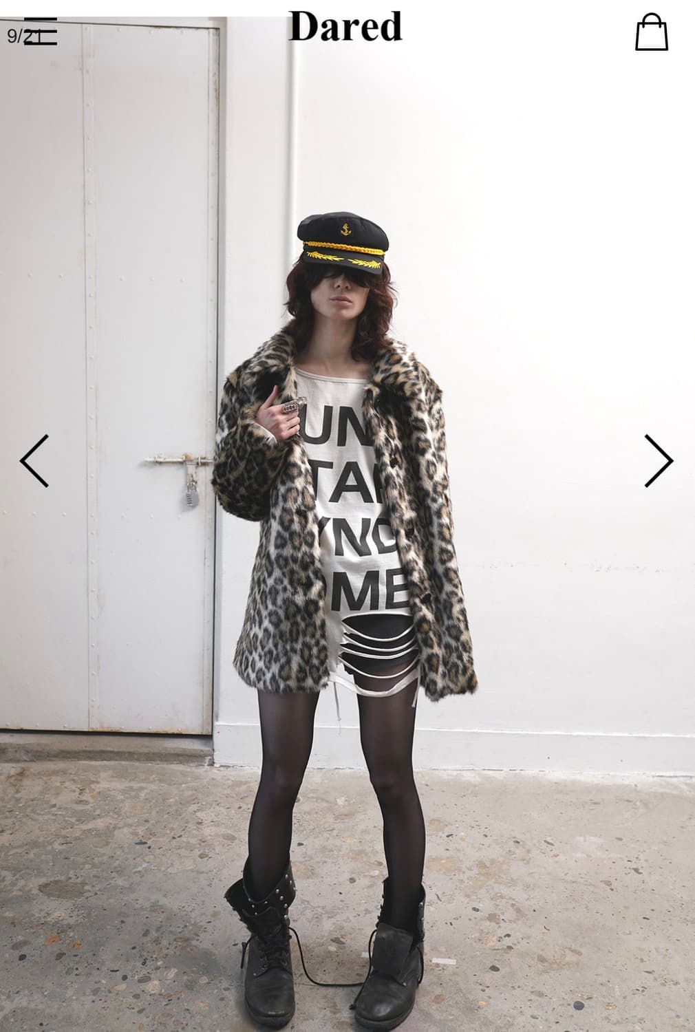 dared leopard faux fur coat 상품이미지1