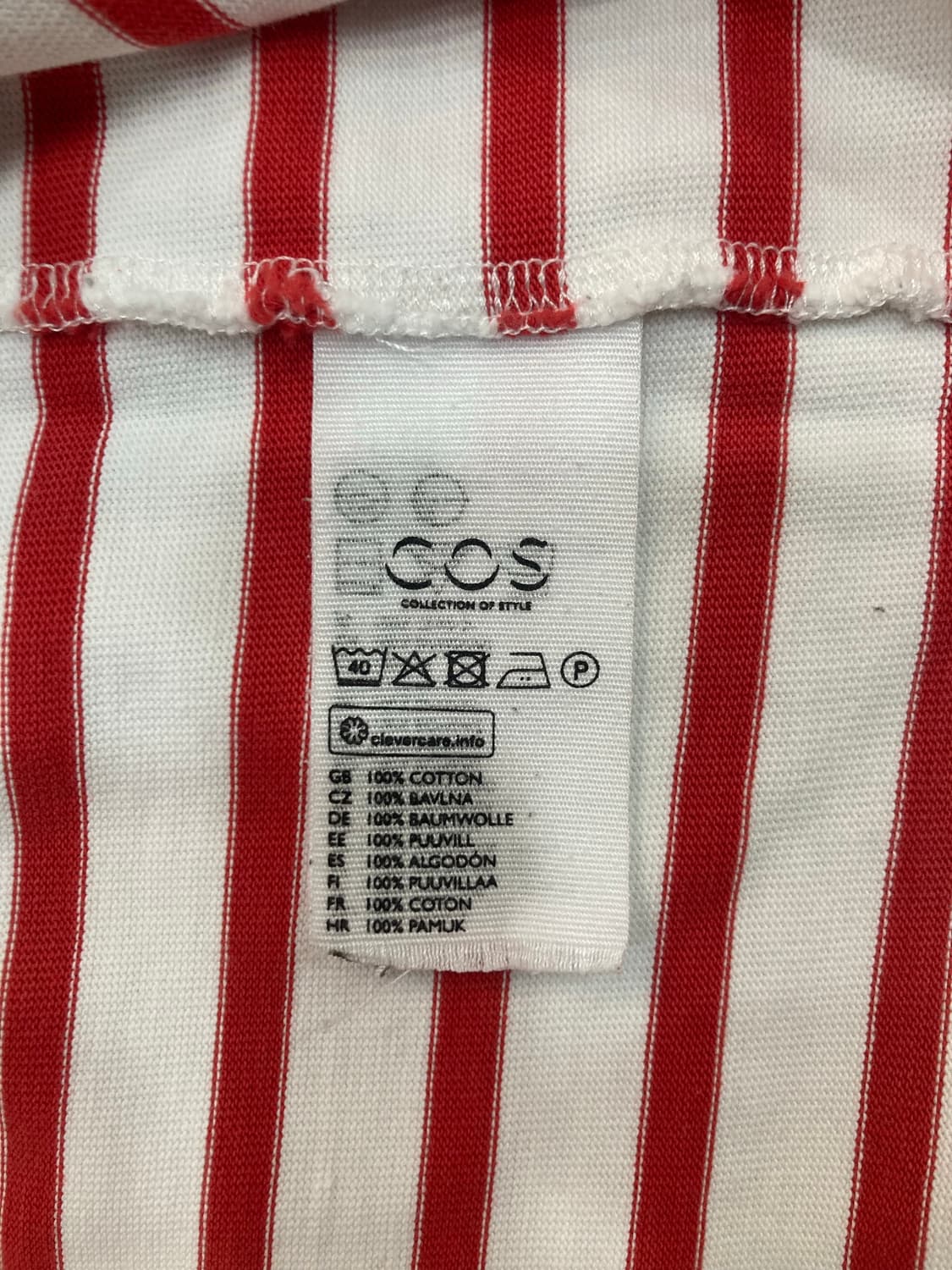 COS 스트라이프 반팔 티셔츠 상품이미지4