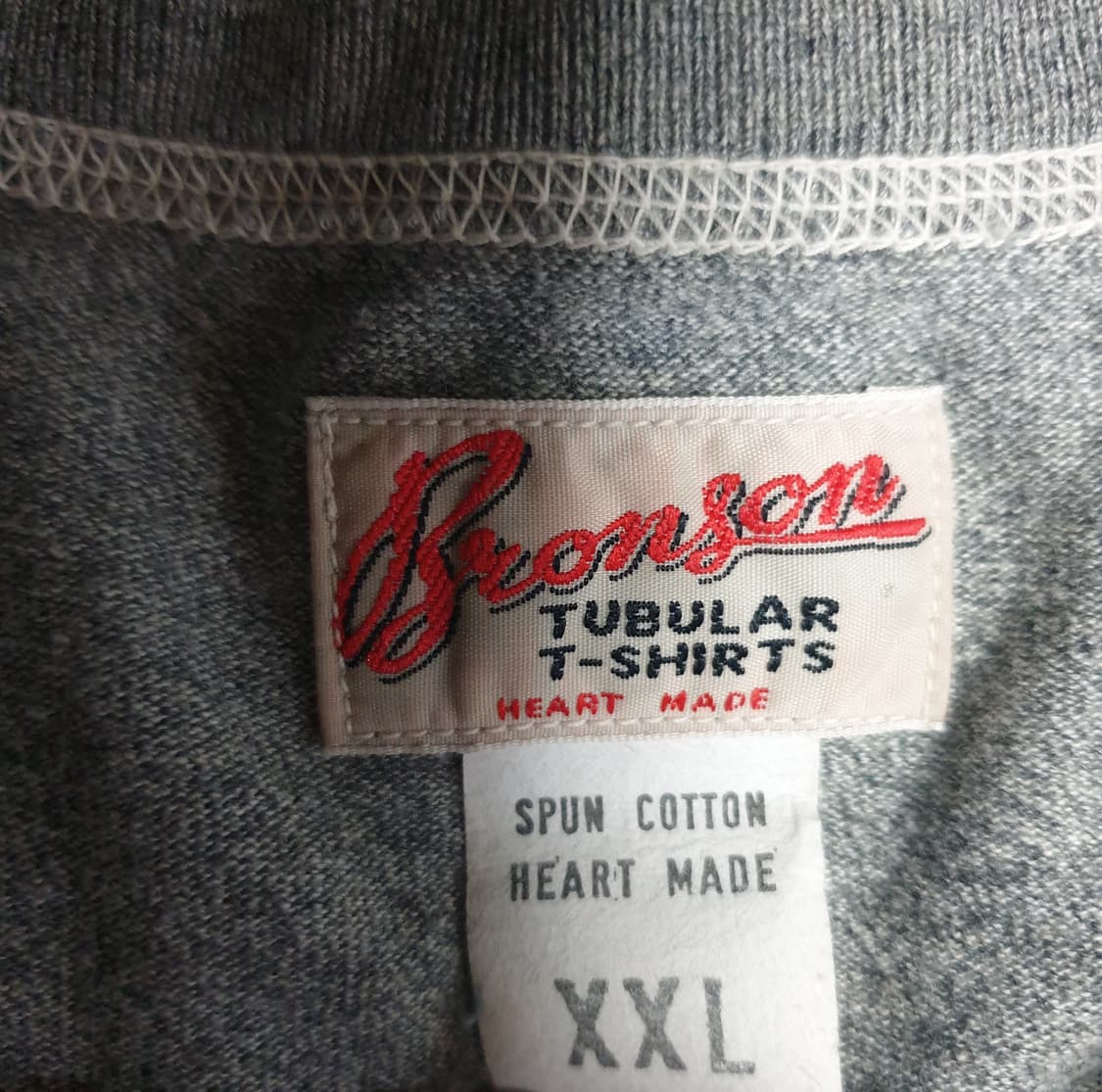 브론슨 튜블러 10.5oz 스펀코튼 반팔티 헤더그레이 (XXL) 상품이미지2