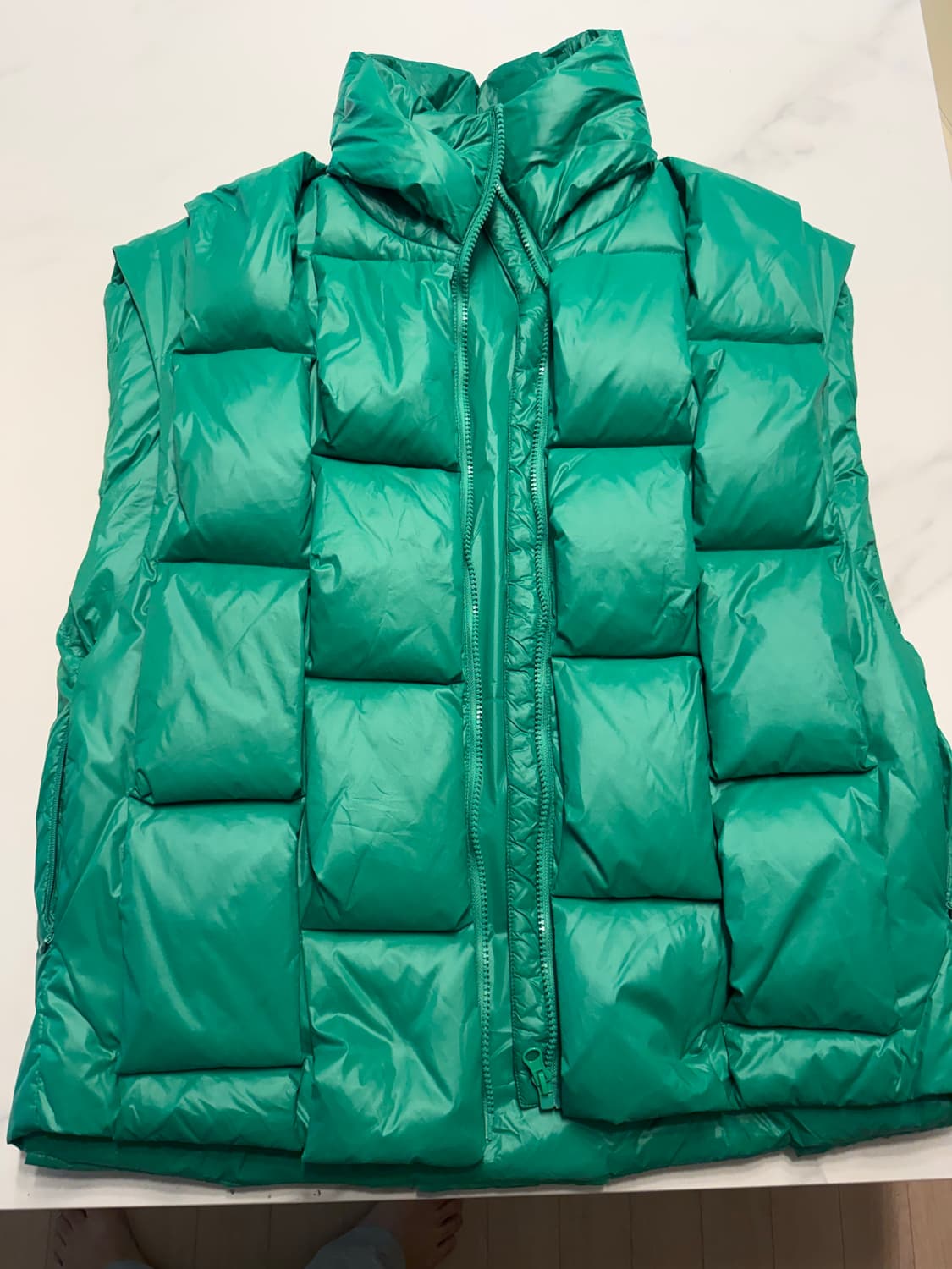 보테가스타일 패딩 조끼 XL  상품이미지4