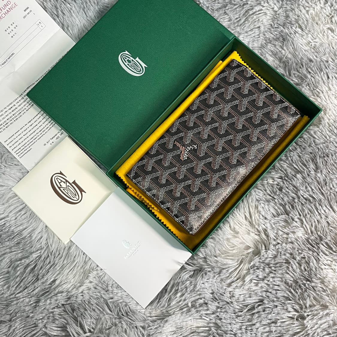 고야드 리슐리우 장지갑 블랙탄 풀박스  상품이미지2