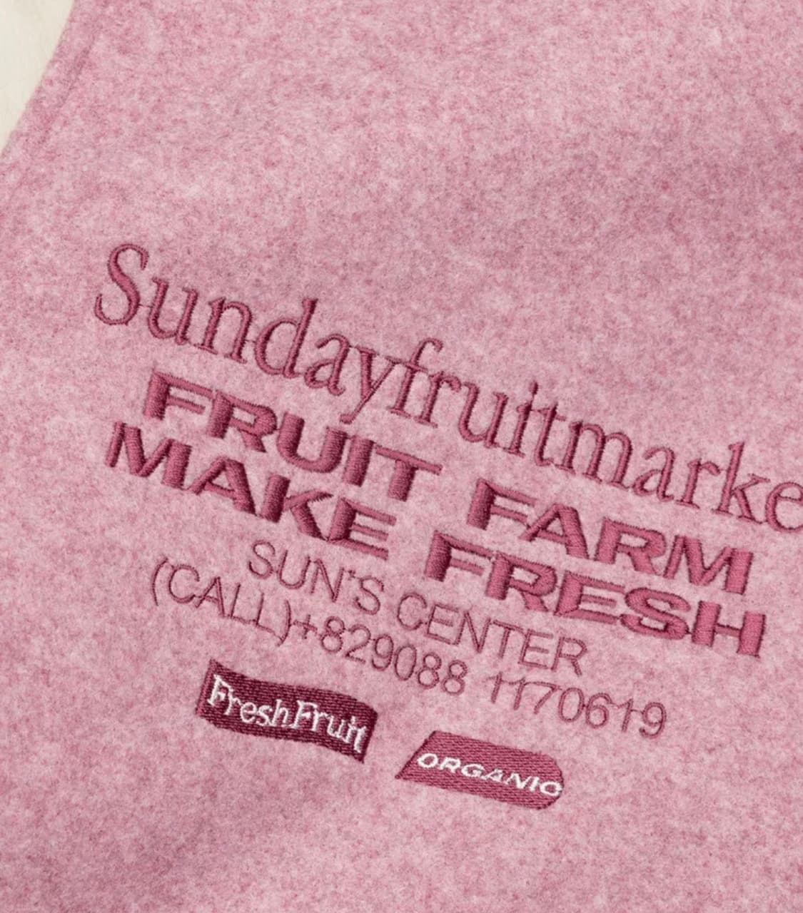 선데이후르츠마켓 바시티자켓 L 핑크 상품이미지7