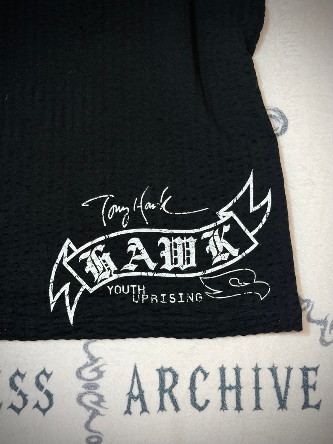 Punk lettering eyelet sleeveless 상품이미지10
