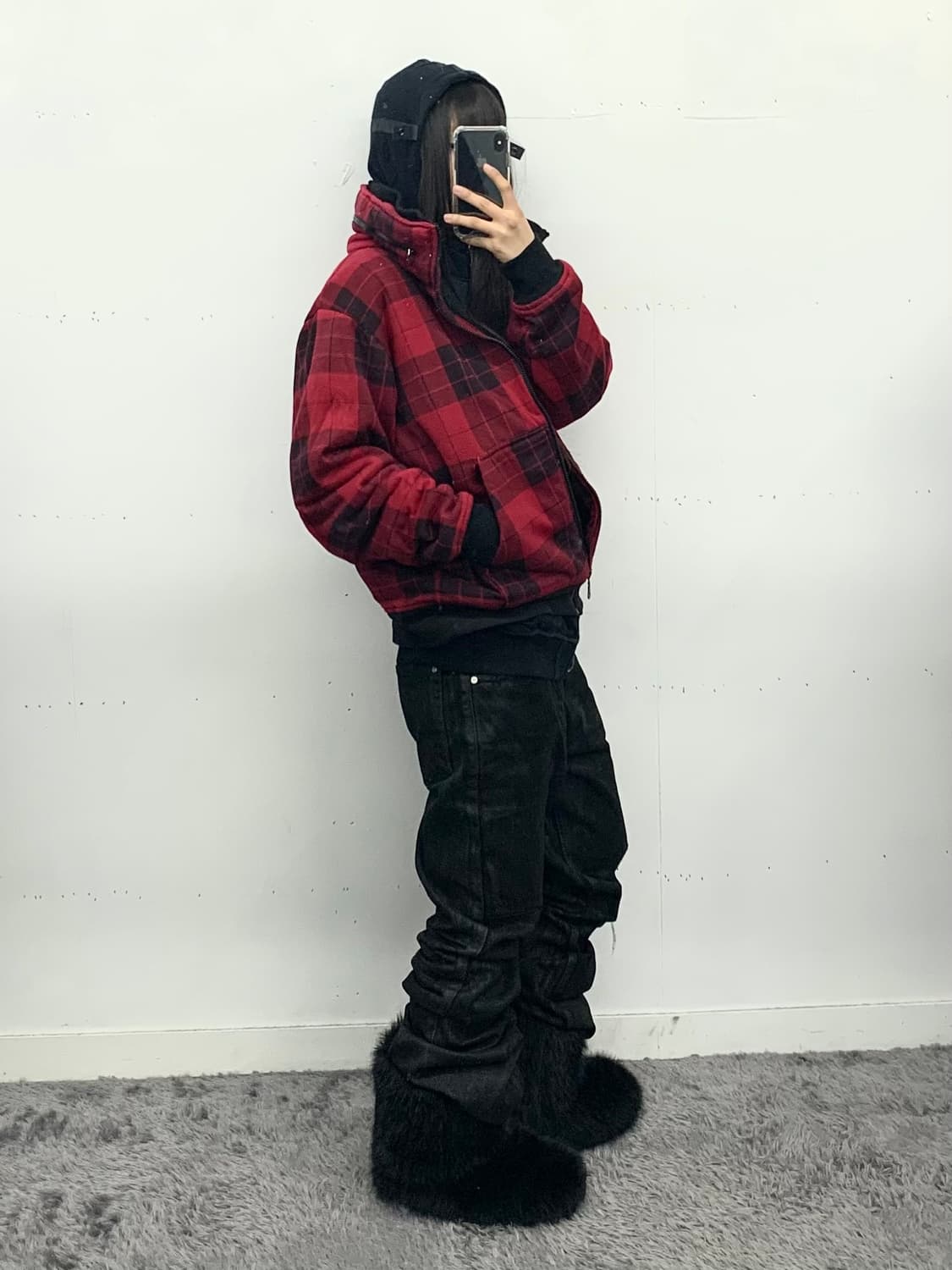 Truxtion y2k 펑크 체크 자켓 상품이미지1