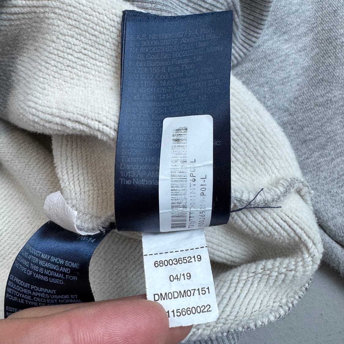 타미힐피거 스몰로고 후드집업 그레이 상품이미지7