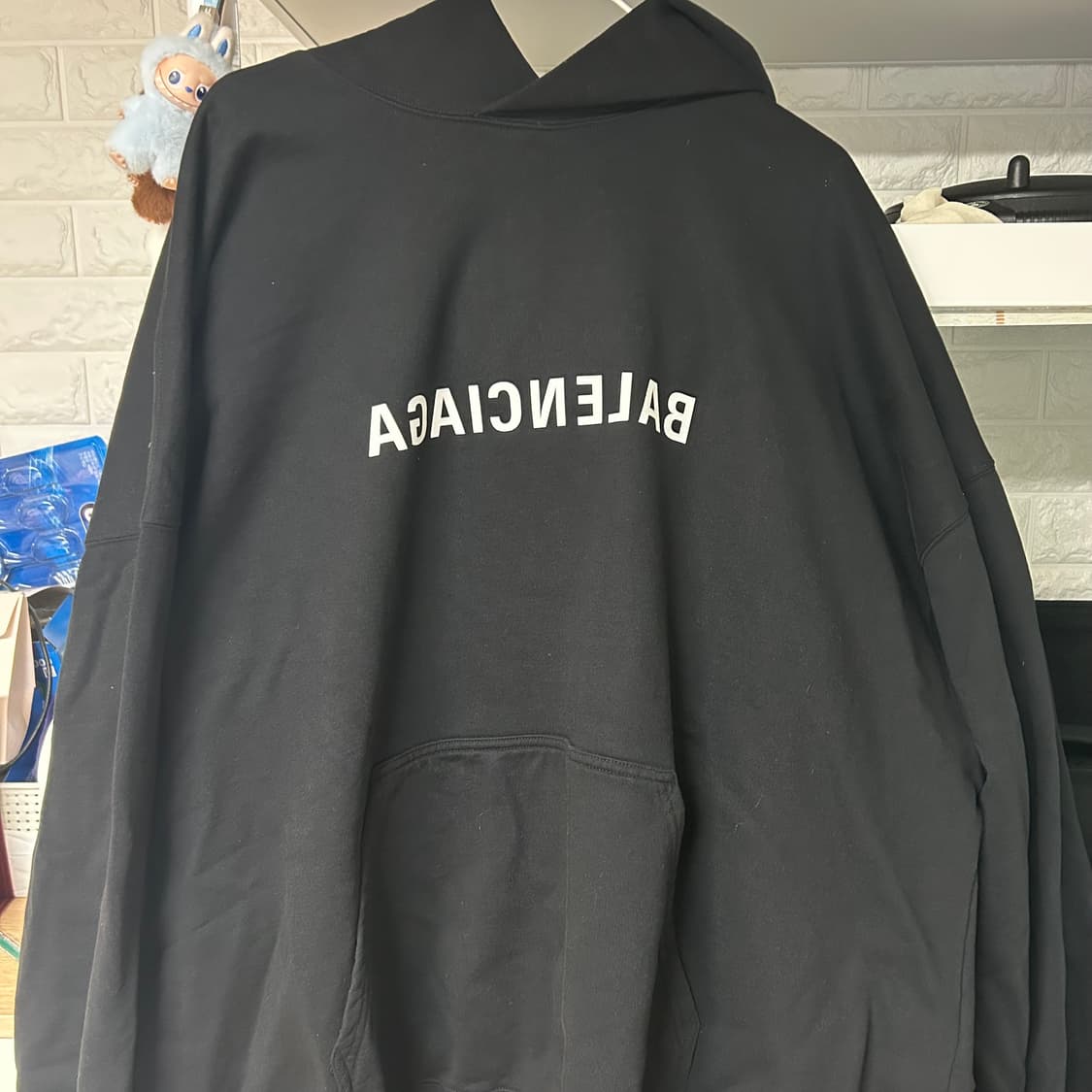 발렌시아가 로고 후드티 4사이즈 상품이미지1