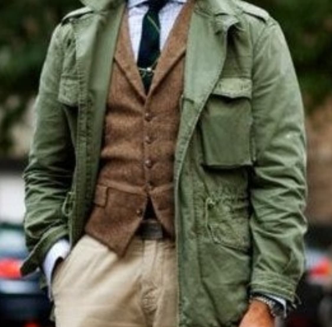 유니클로 유틸리티 고프코어 마운틴 후드 자켓 카키 (L) 상품이미지5