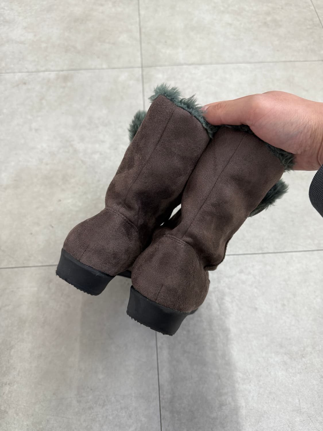 JPN 스웨이드 링클 부츠 상품이미지6