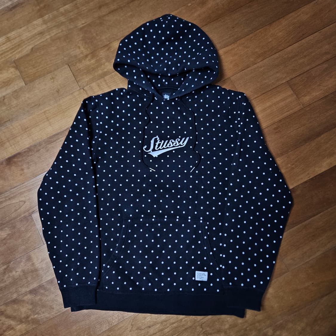 스투시 도트 후드티 블랙 L 상품이미지1