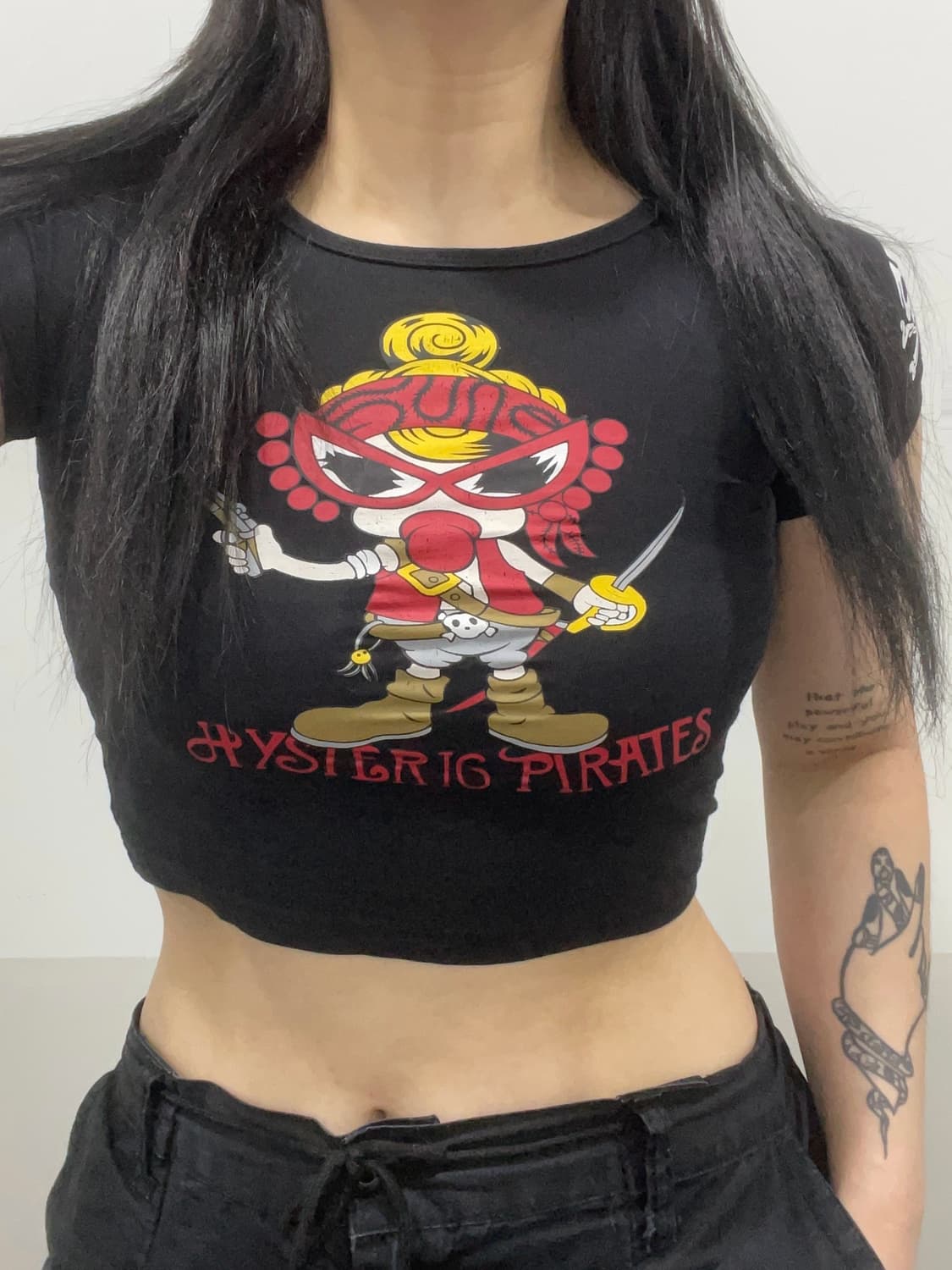 Hysteric Mini 히스테릭 해적미니짱 프린팅 크롭 반팔티셔츠 상품이미지1