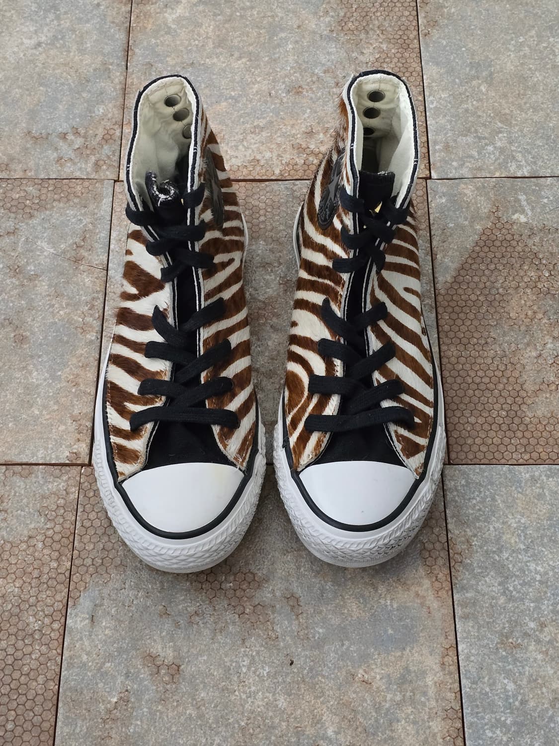 (235)컨버스 척테일러 올스타 지브라 송치 하이 상품이미지2