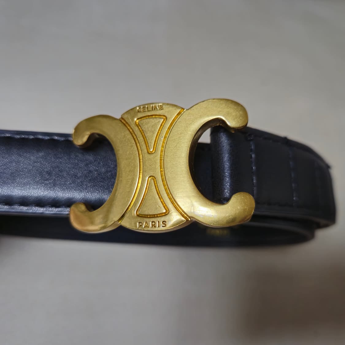 셀린느 트리옹프 금장 블랙 벨트 상품이미지1