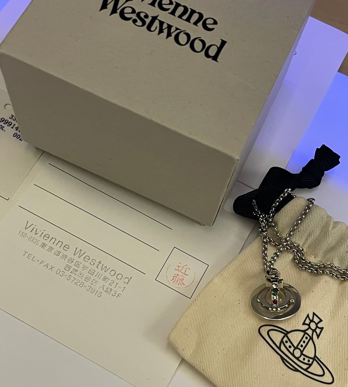 비비안웨스트우드 쁘띠 투명 orb 목걸이 상품이미지1