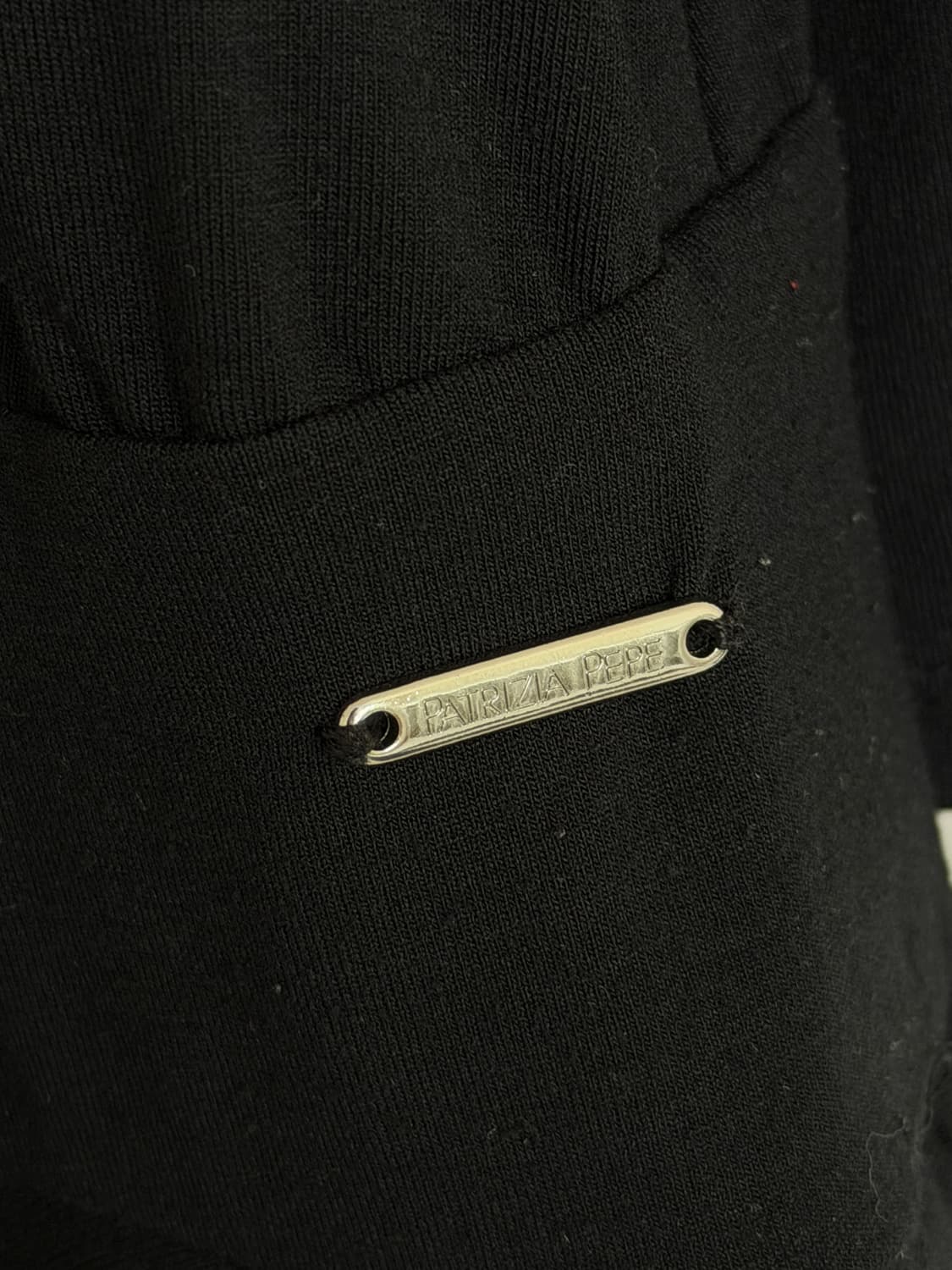 Patrizia Pepe 유럽 빈티지 블랙 스트레치 저지 드레스 상품이미지5