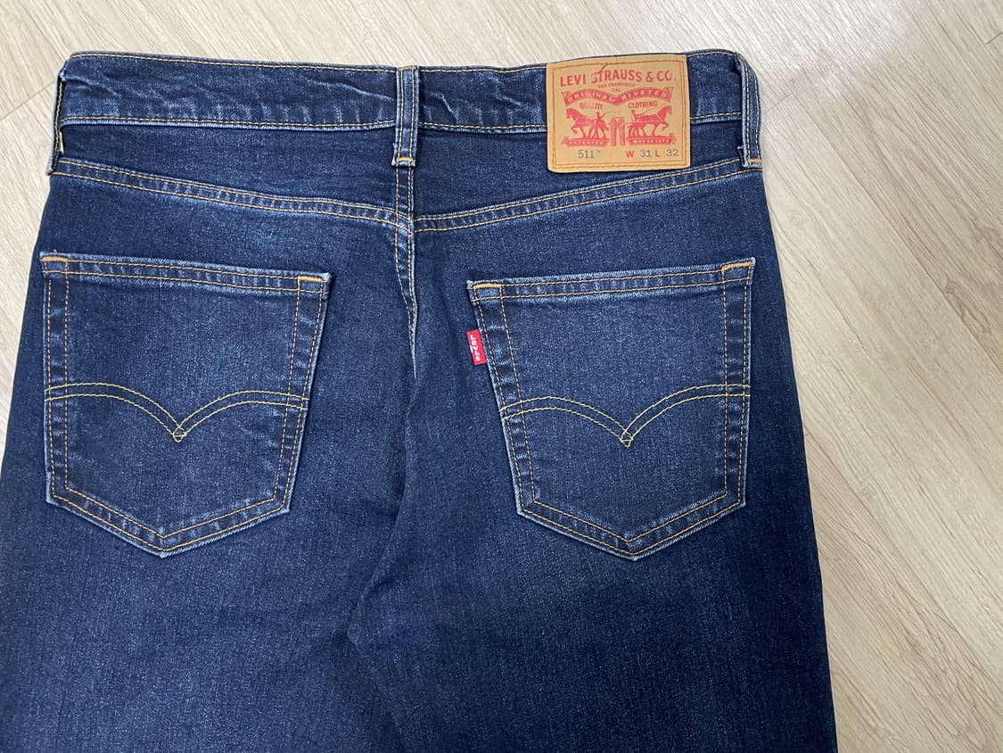 30) 리바이스 매장판 511 슬림핏 기모 진청 데님팬츠(LVC&폴로) 상품이미지7
