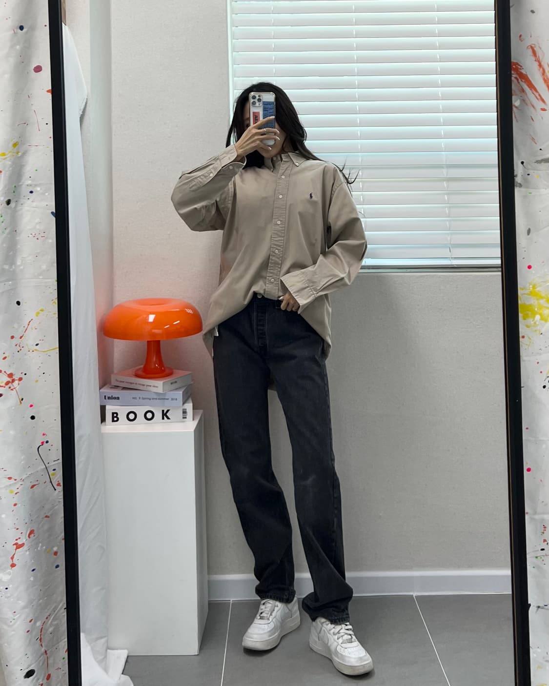 (M오버)폴로 솔리드 셔츠-M1377 상품이미지6