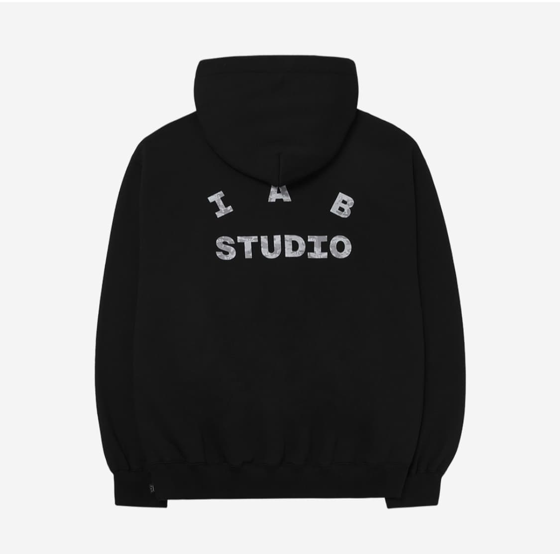 [판매](L)아이앱 스튜디오 카모 로고 후드 - 블랙 상품이미지2