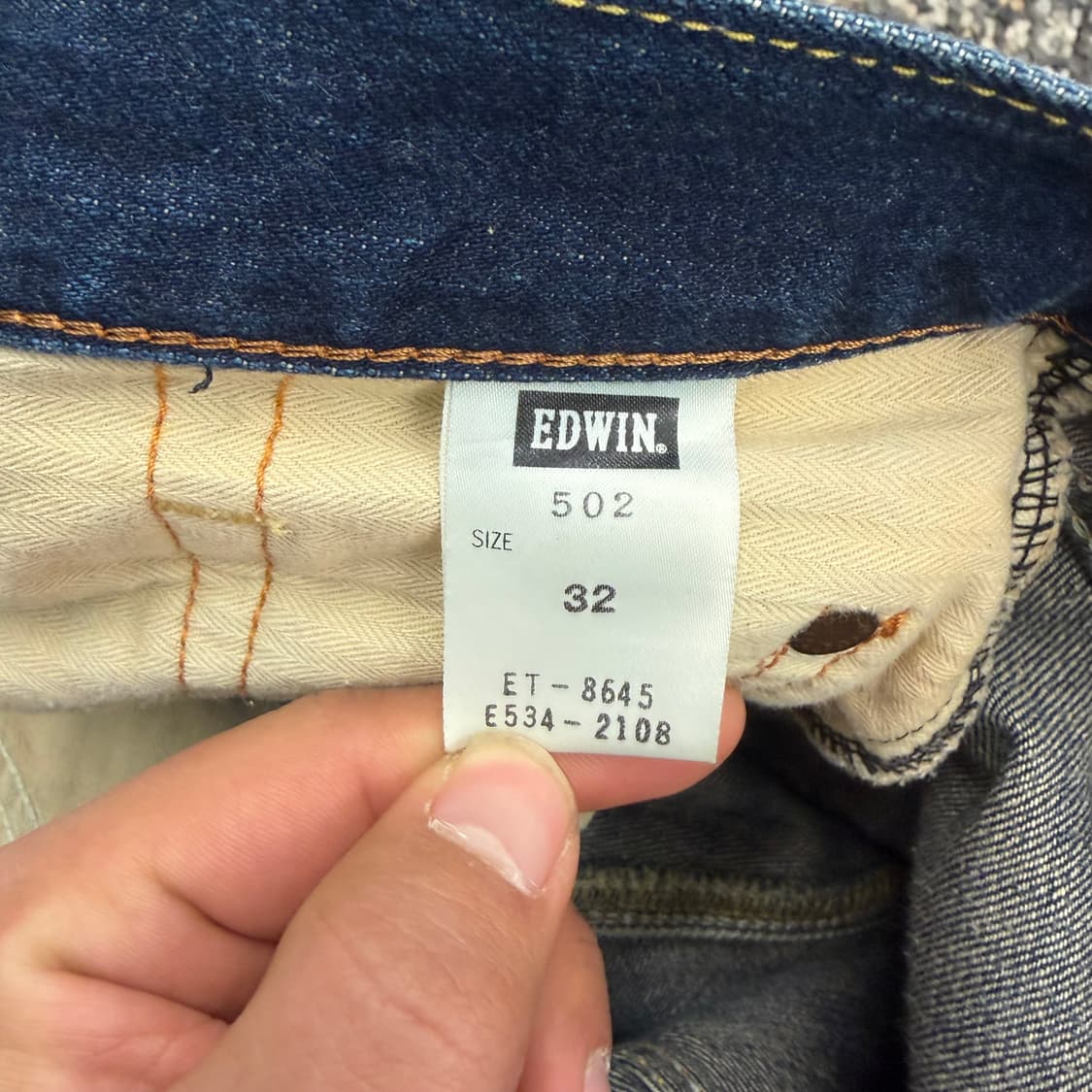 에드윈 502 데님 팬츠 (34) 상품이미지6