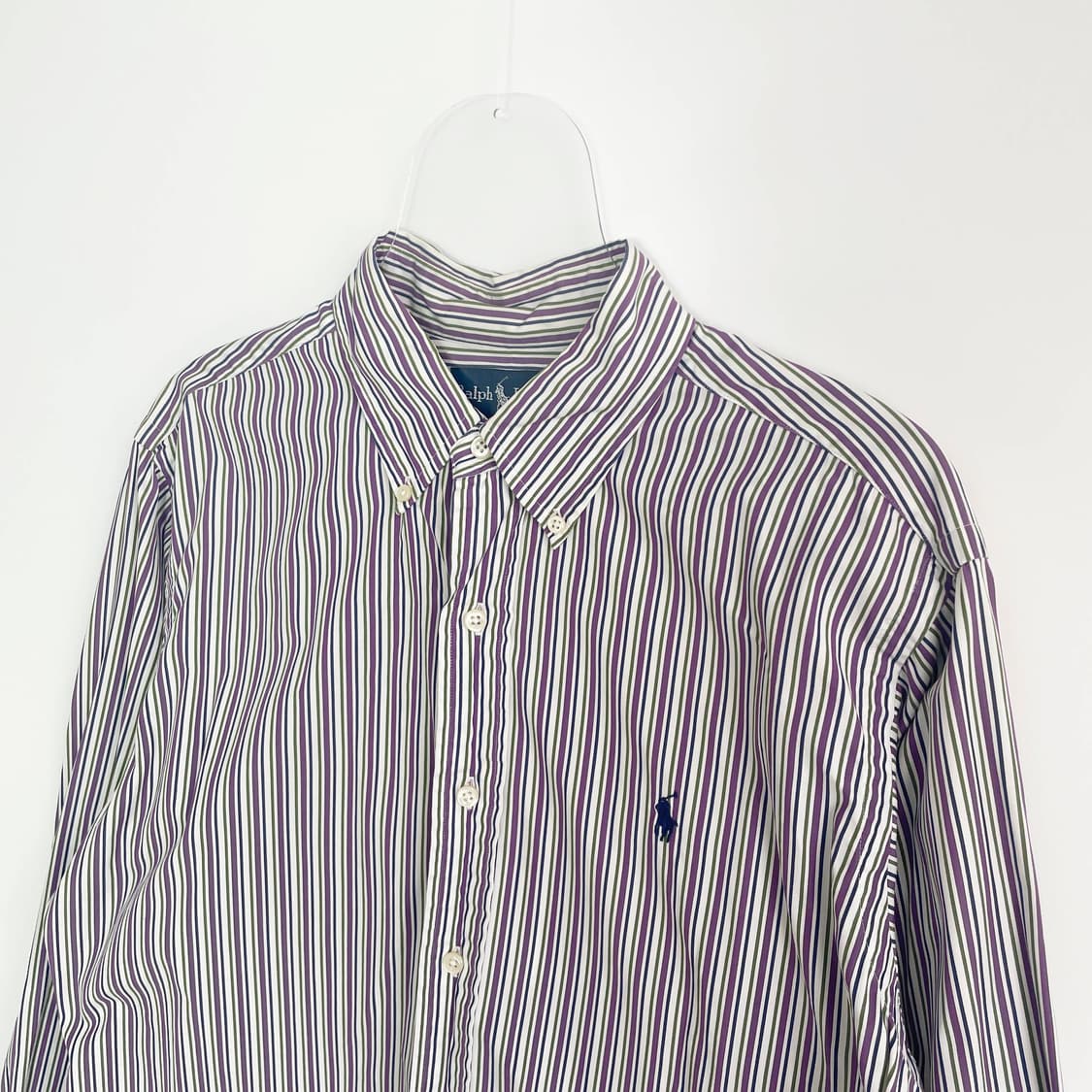 C2 폴로랄프로렌 커스텀핏 클래식 스트라이프 셔츠 100사이즈 상품이미지2