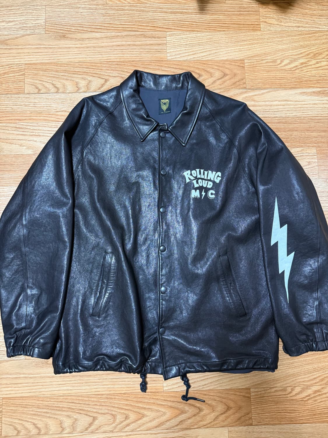 [XL] 롤링라우드 레더 코치 자켓 팝니다! 상품이미지1