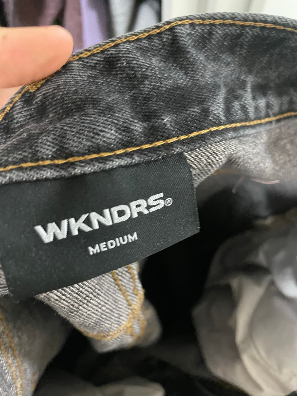 위캔더스 DWARF 데님팬츠 블랙 상품이미지5