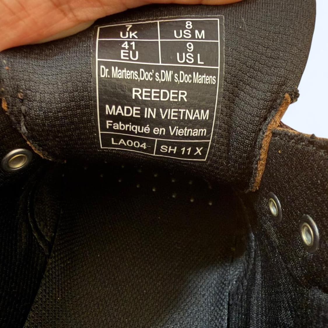 닥터마틴 리더 와이오밍 레더 유틸리티 슈즈 블랙 260 상품이미지5