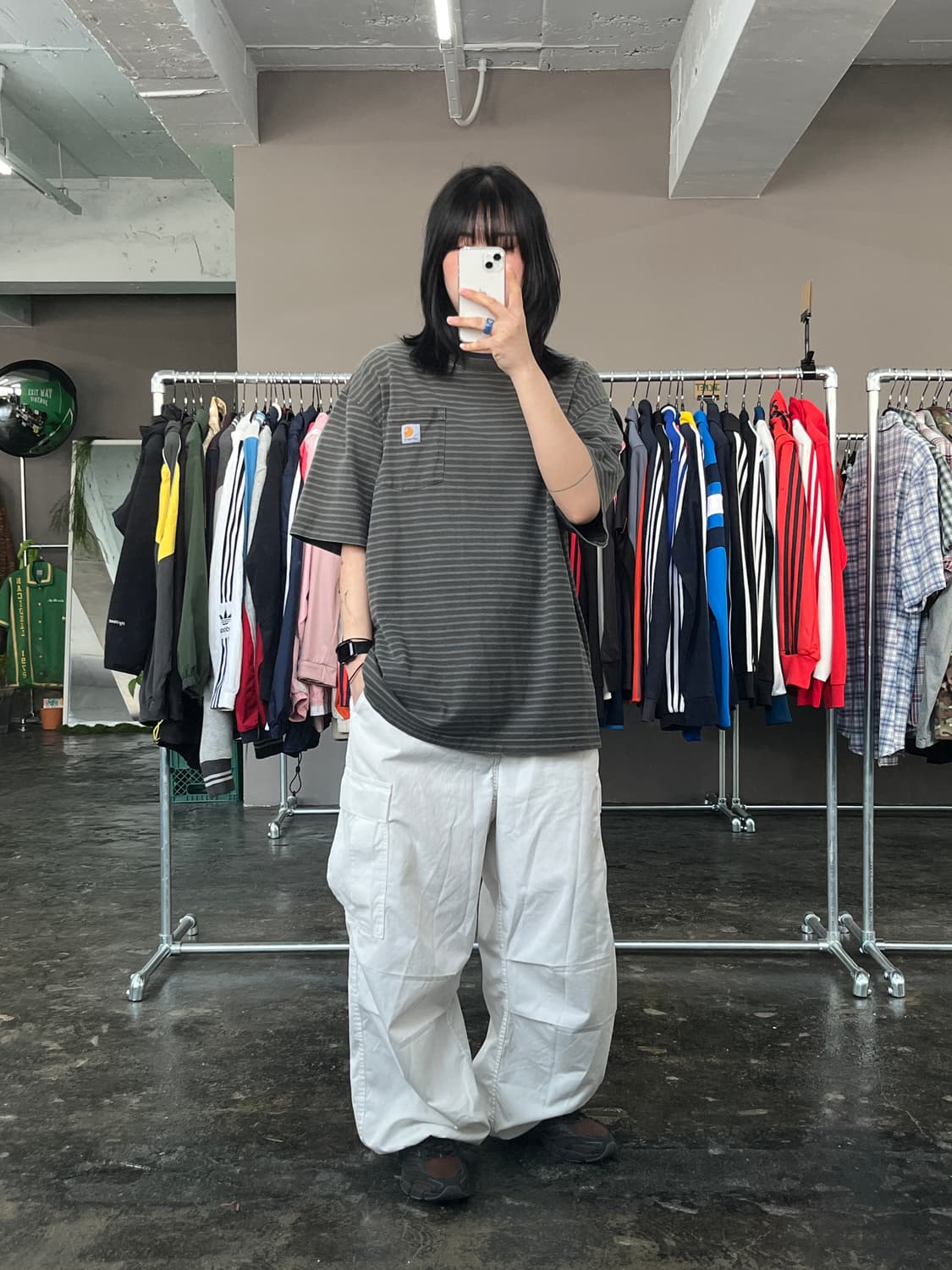 칼하트 스트라이프 반팔 티셔츠 상품이미지4