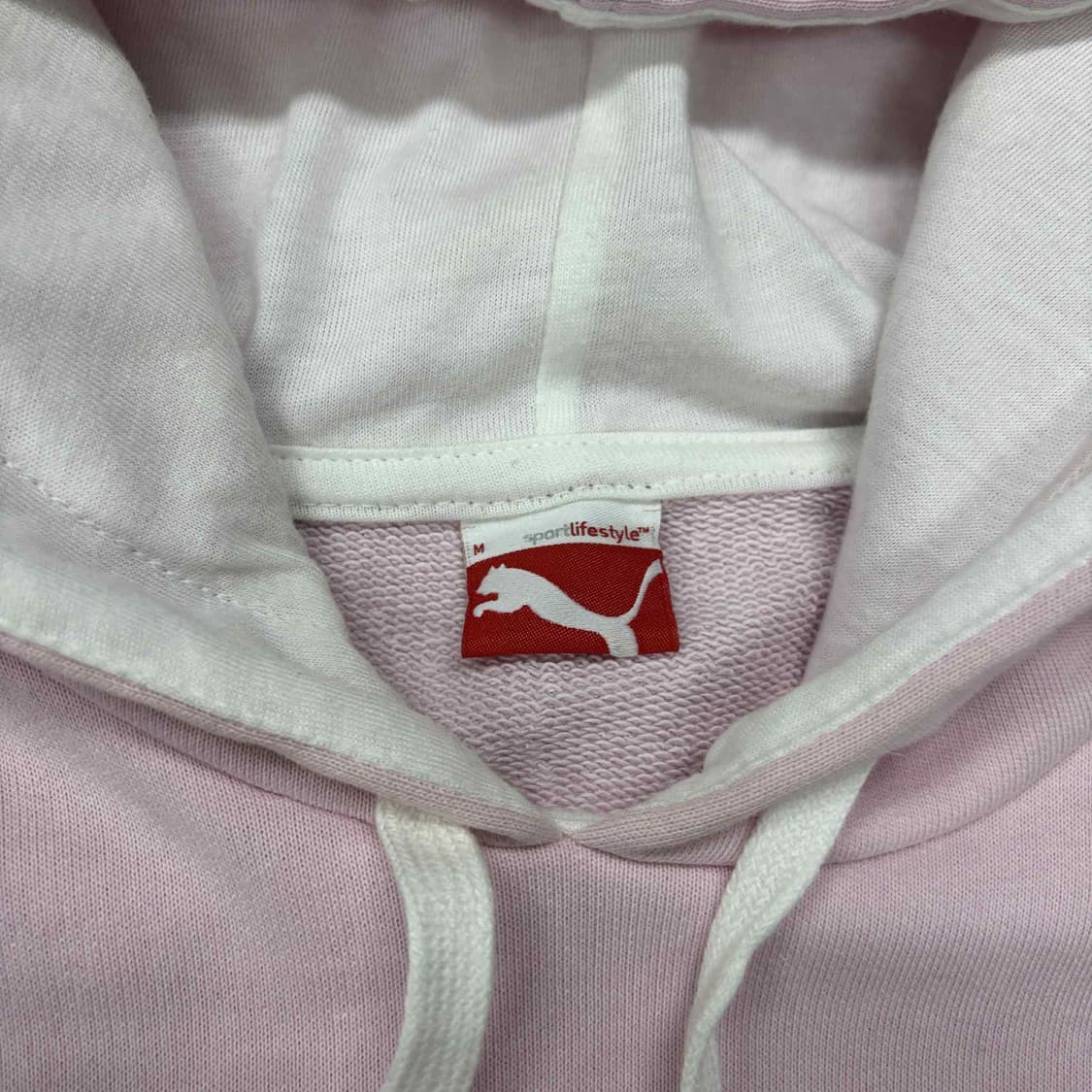 Puma 퓨마 베이비핑크 걸즈 스웨트셔츠 후드티(M) 상품이미지2