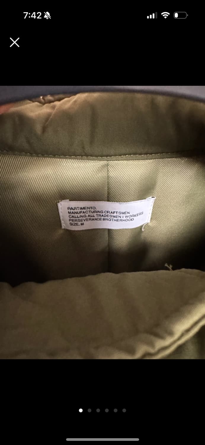 파르티멘토 3M 신슐레이트 코트 M 올리브 상품이미지1