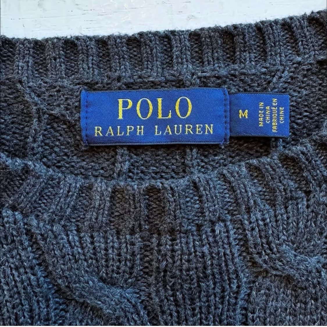 폴로랄프로렌 차콜 케이블 스웨터 상품이미지5