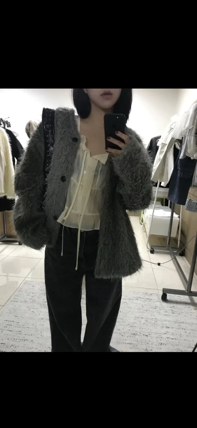 헤비브-제니 퍼 가디건 상품이미지2