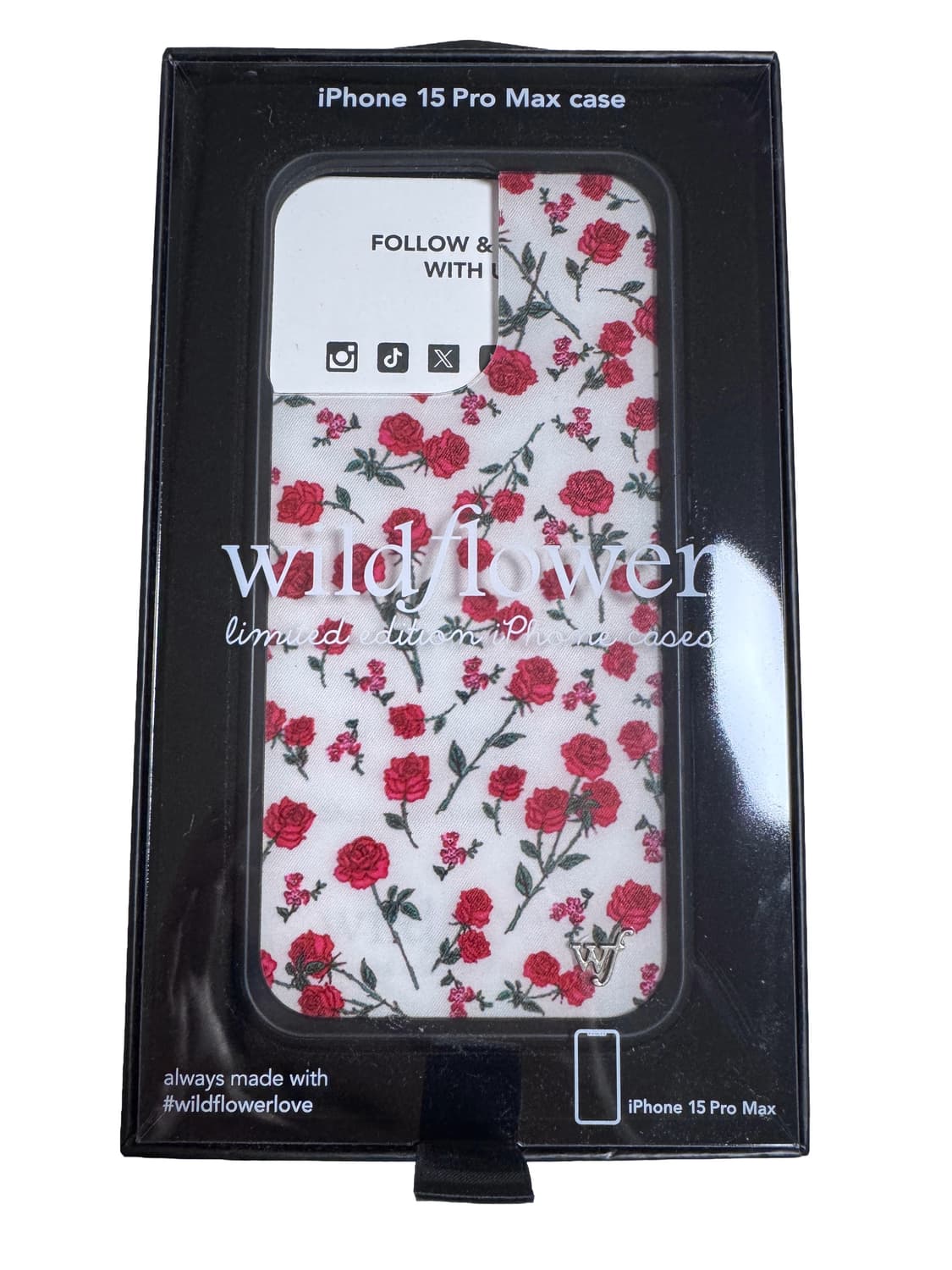와일드플라워 WILDFLOWER 아이폰 15 프로 맥스 레드로즈 상품이미지1