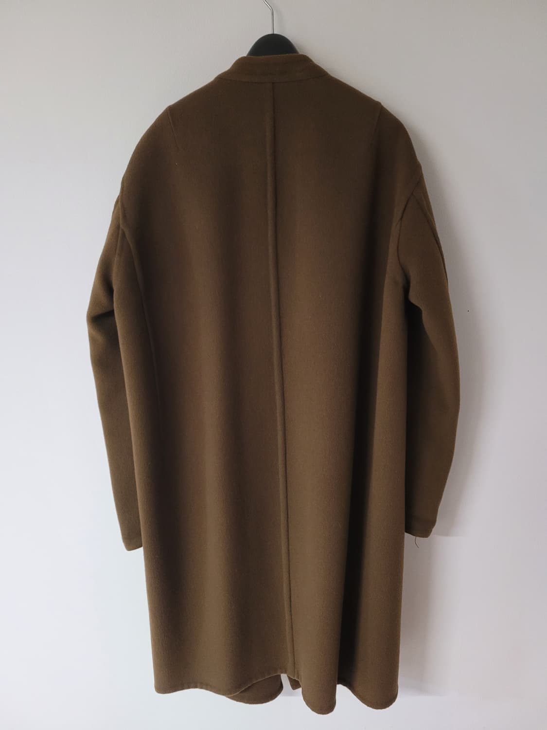 시스템 라운드 핀 포인트 울캐시미어 코트 M 상품이미지2