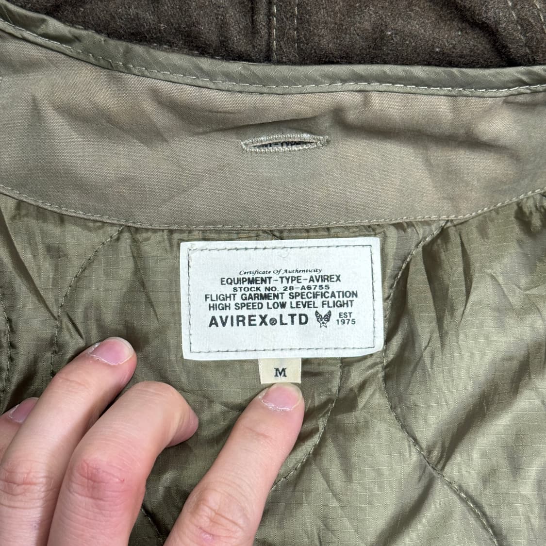 아비렉스LTD 개파카 야상 자켓 + 내피 M 상품이미지6