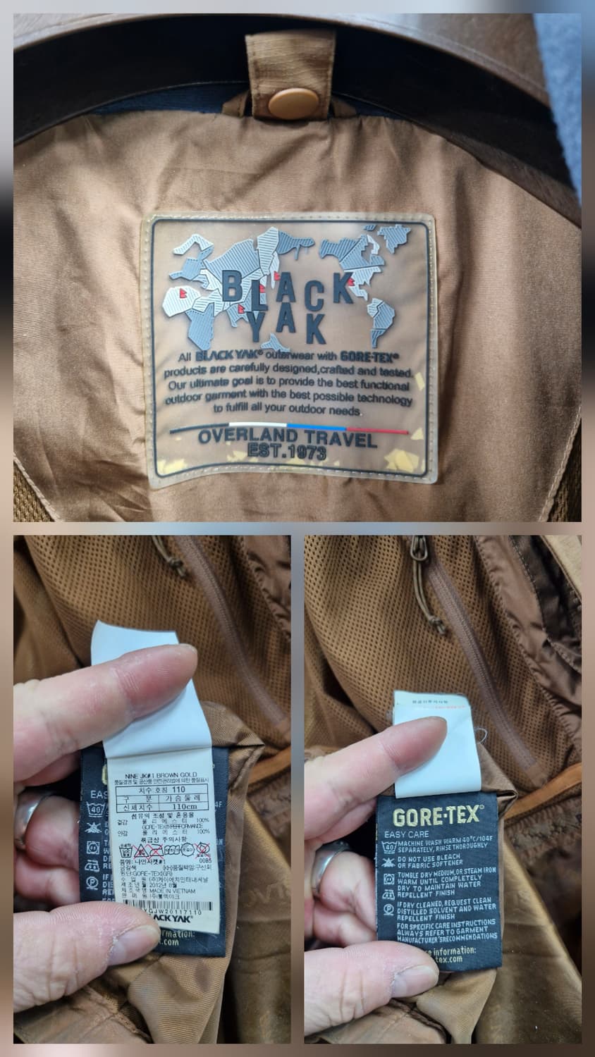 110XXL 블랙야크 나인 고어텍스 바람막이 자켓. 상품이미지9