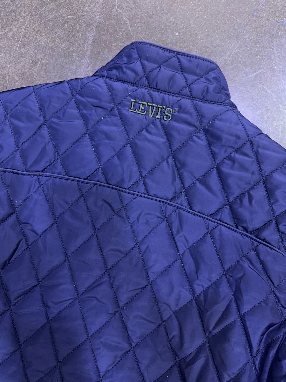 리바이스 클래식 스탠카라 퀼팅자켓 점퍼 네이비 S 상품이미지8
