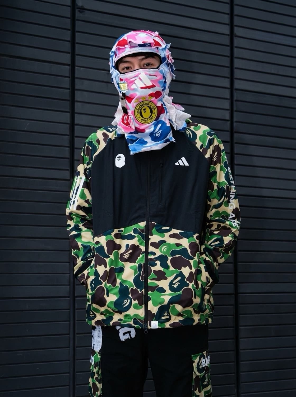 Forcesunseen 베이프 아디다스  커스텀 바라클라바 상품이미지1